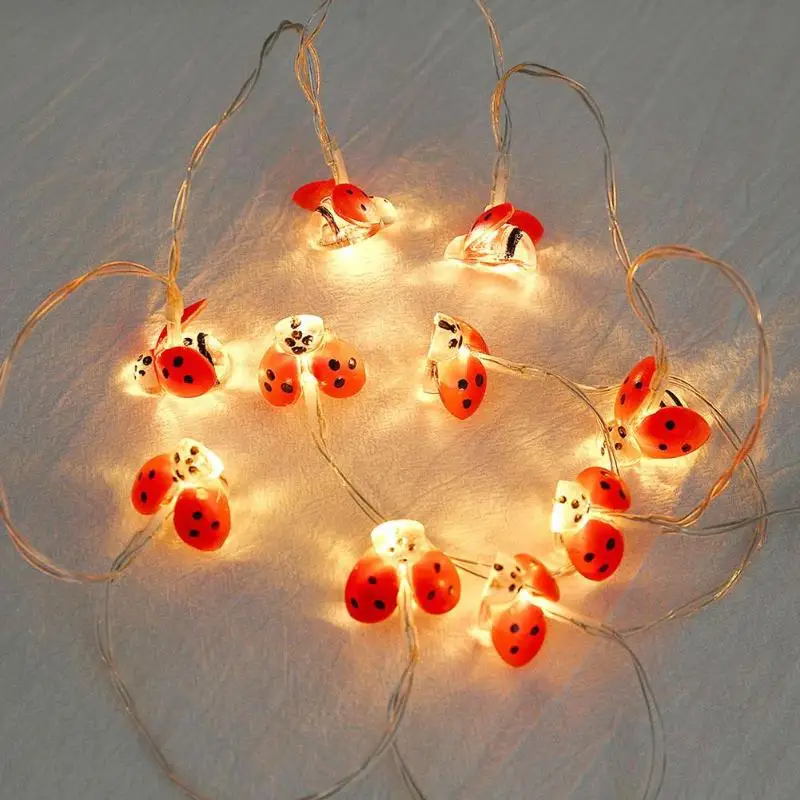 10 LED New Home Ladybug Shape String Lights Battery String Chain Lamps Party Wedding Christmas Room Decor
10 LED New Home Ladybug Shape String Lights Battery String Chain Lamps Party Wedding Christmas Room Decor