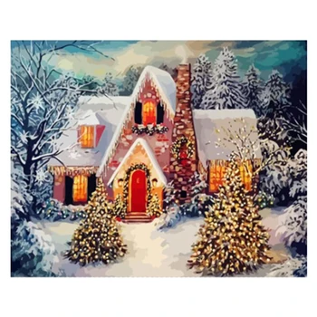 Diamond Christmas Landscape Diamond Painting Painting with Diamonds Embroidery Full Square Picture of Rhinestone 
Diamond Christmas Landscape Diamond Painting Painting with Diamonds Embroidery Full Square Picture of Rhinestone