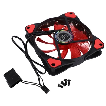 120Mm Pc Computer 16Db Ultra Silent 15 Leds Case Fan Heatsink Cooler Cooling W/ Anti-Vibration Rubber,12Cm Fan,12Vdc 3P Ide 4Pin
120Mm Pc Computer 16Db Ultra Silent 15 Leds Case Fan Heatsink Cooler Cooling W/ Anti-Vibration Rubber,12Cm Fan,12Vdc 3P Ide 4Pin