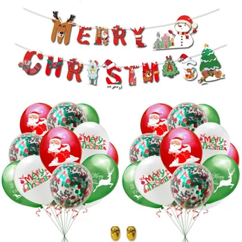 23pcs 12 Inches MERRY CHRISTMAS Banner and Balloons Set Latex Balloons Creative Balloon Set Christmas Photo Props Party Supplies
23pcs 12 Inches MERRY CHRISTMAS Banner and Balloons Set Latex Balloons Creative Balloon Set Christmas Photo Props Party Supplies