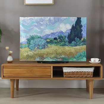 Korean-Style Printed Television Cover Dust Cover Household Appliance Dust Cover 55-Inch Curved Surface TV Cover 
Korean-Style Printed Television Cover Dust Cover Household Appliance Dust Cover 55-Inch Curved Surface TV Cover