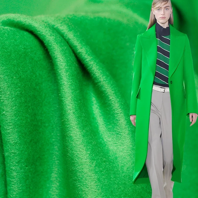 Bright Green Double-side Overcoating Cashmere 100%Wool Fabrics Materials Women Overcoat Sewing Cloth
Bright Green Double-side Overcoating Cashmere 100%Wool Fabrics Materials Women Overcoat Sewing Cloth