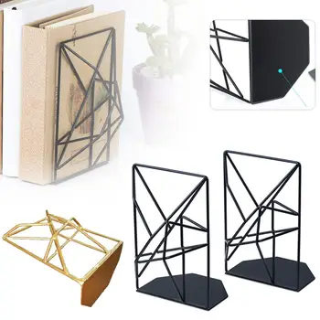 1 Pair Geometric Design Bookend Desk Organizer Desktop Book Stands Study Home Office Decoration School Stationery Accessories
1 Pair Geometric Design Bookend Desk Organizer Desktop Book Stands Study Home Office Decoration School Stationery Accessories