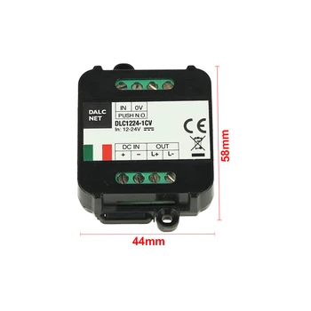 DALCNET DD9541 Dalcnet DLM1224-1CV-DMX Led Dimmer Bus DMX512 12V 24V 10A push button switch N.O. 0/1-10V potentiometer
DALCNET DD9541 Dalcnet DLM1224-1CV-DMX Led Dimmer Bus DMX512 12V 24V 10A push button switch N.O. 0/1-10V potentiometer