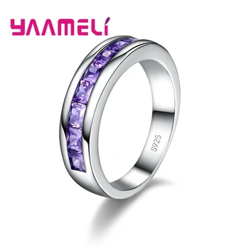 925 Sterling Silver Ring Cool Mysterious Style Round Shape Embellishment Purple Stone Crystal Cubic Zirconia For Women Gift
925 Sterling Silver Ring Cool Mysterious Style Round Shape Embellishment Purple Stone Crystal Cubic Zirconia For Women Gift