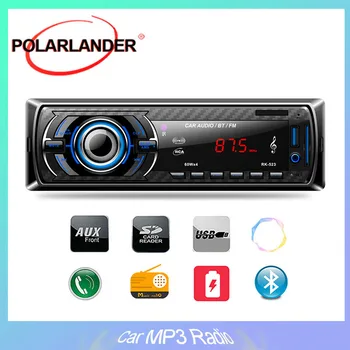 

1 DIN RK-523 Car Stereo Audio MP3 Player DC12V Automobile Bluetooth Support USB / SD / Card Reader Black FM Function 4 Speakers