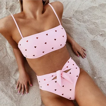 Sexy Bandeau Bikini 2020 Knot Swimwear Women Swimsuit High Waist Bikinis Set Swimming for Women Bathing Suit Maillot De Bain
Sexy Bandeau Bikini 2020 Knot Swimwear Women Swimsuit High Waist Bikinis Set Swimming for Women Bathing Suit Maillot De Bain