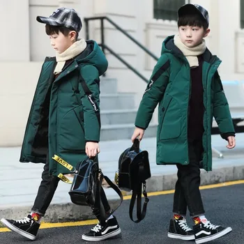 Boys Winter Jacket 2019 Winter Boy Parka Cotton Coat Long Hooded Warm Children's Jackets Clothing 4-14 Years Kids Clothes 
Boys Winter Jacket 2019 Winter Boy Parka Cotton Coat Long Hooded Warm Children's Jackets Clothing 4-14 Years Kids Clothes