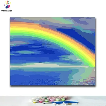 DIY Coloring Paint Rainbow Abstract Canvas One Piece 50x40 60x50 75x60 90x70 100x80 by Numbers Classical Propylene
DIY Coloring Paint Rainbow Abstract Canvas One Piece 50x40 60x50 75x60 90x70 100x80 by Numbers Classical Propylene
