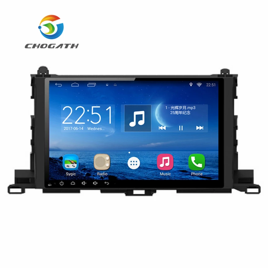 Автомобильный радиоприемник ChoGath 10 2 дюйма din четыре ядра 1024*600 Android 9 0 GPS навигация