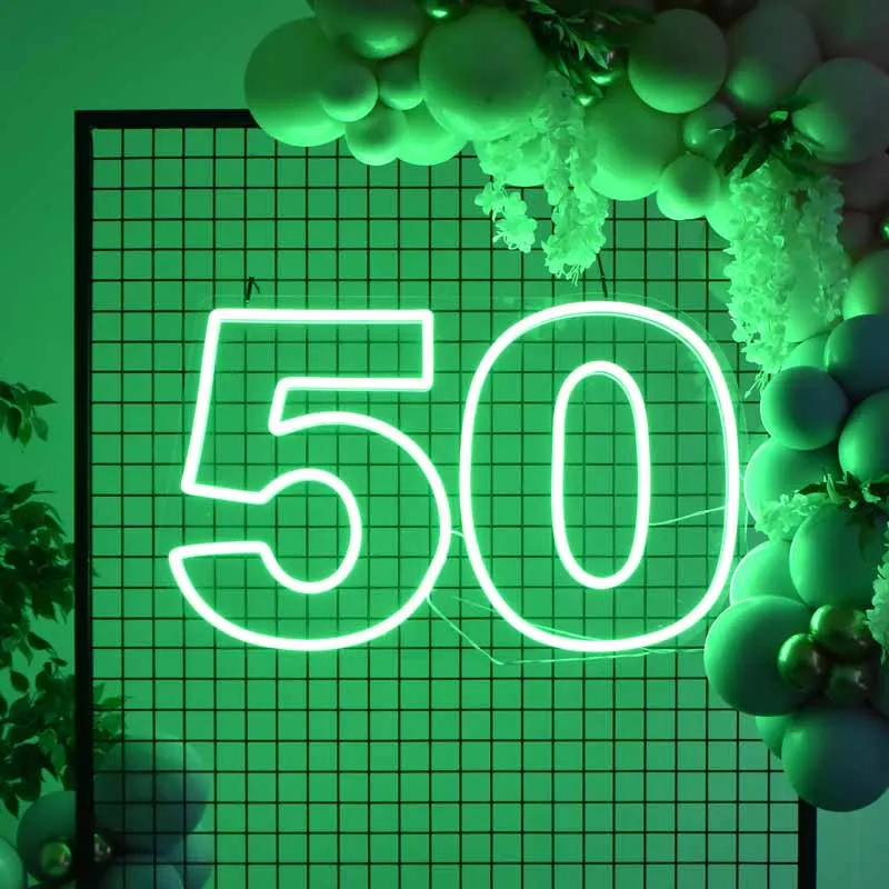Custom led 50 Fifty Happy Birthday flexible Neon Light Sign Decoration Home Bar Wall Bedroom Party Decorative Cool Neons Lamp
Custom led 50 Fifty Happy Birthday flexible Neon Light Sign Decoration Home Bar Wall Bedroom Party Decorative Cool Neons Lamp