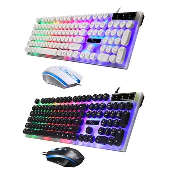 Wired Gaming Keyboard and Mouse Set Colorful Backlit Keyboard for PC Computer M5TB
Wired Gaming Keyboard and Mouse Set Colorful Backlit Keyboard for PC Computer M5TB