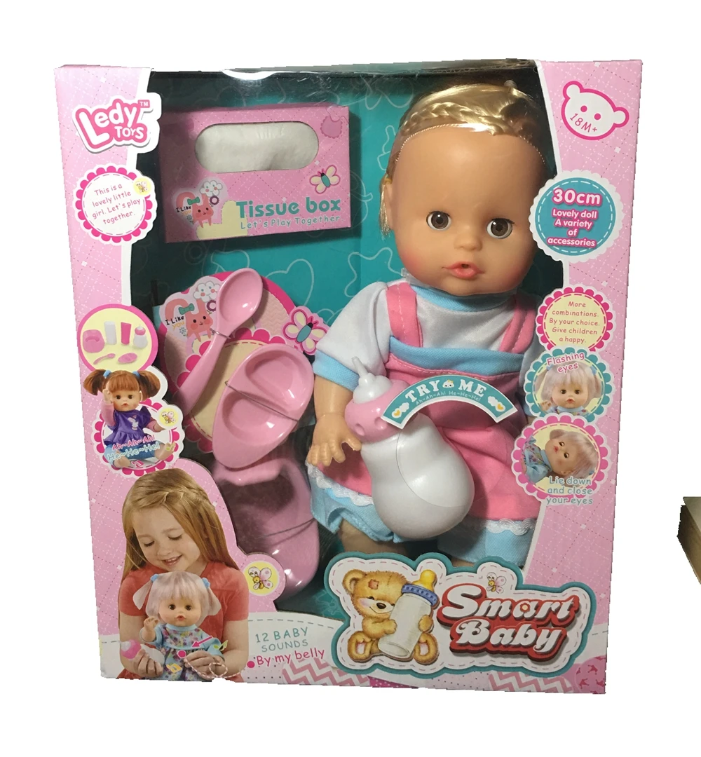 LeDy DOLL 12 INCH DOLL WITH DRINKING AND PEE FUNCTION WITH 12 IC SOUND WITH ACCESSORIES
LeDy DOLL 12 INCH DOLL WITH DRINKING AND PEE FUNCTION WITH 12 IC SOUND WITH ACCESSORIES