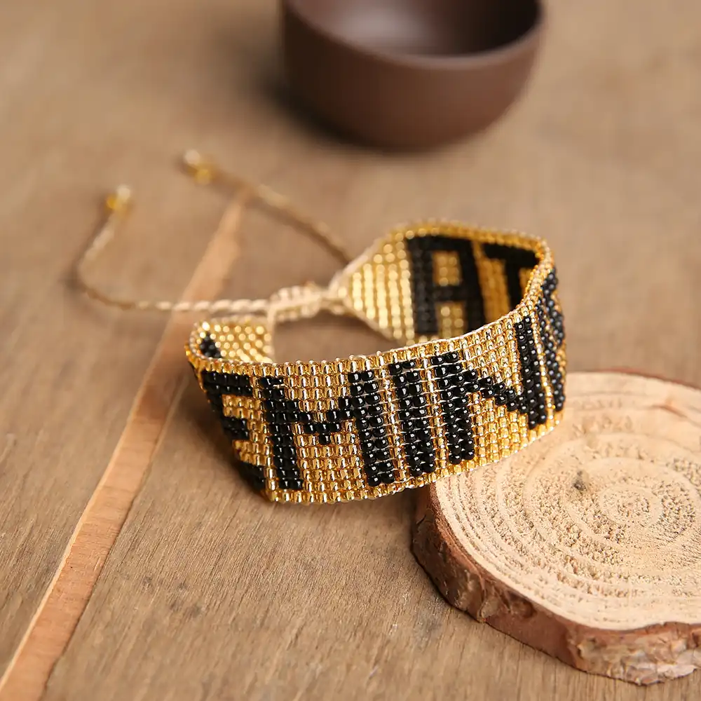 rttooas fashion letter bracelet miyuki beaded bracelets pulseria