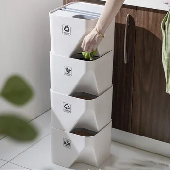 Kitchen Trash Can Recycle Bin Stacked Sorting Zero Waste Papelera Compost Dustbin Garbage Bin Barthroom Strong Load Bearing
Kitchen Trash Can Recycle Bin Stacked Sorting Zero Waste Papelera Compost Dustbin Garbage Bin Barthroom Strong Load Bearing