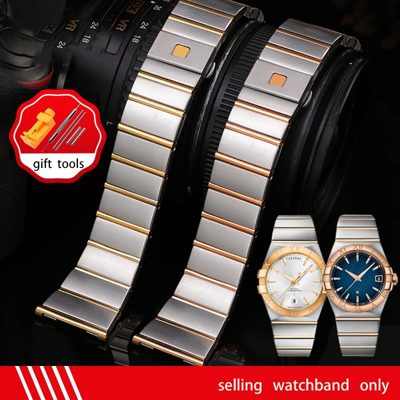 Ремешок для часов Omega с надписью созвездия двух Орлов стальной браслет мужчин и