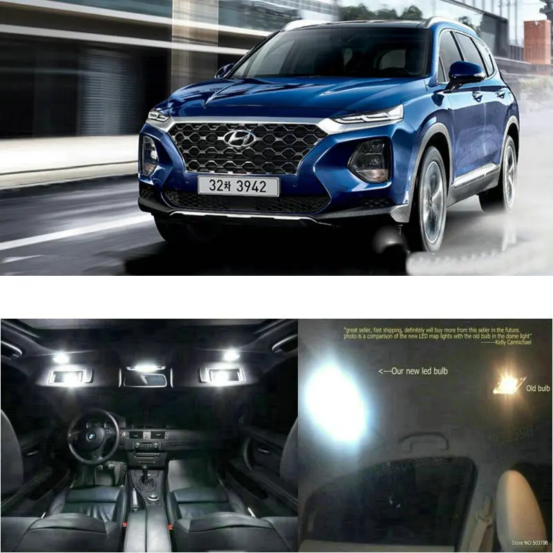 LED Interior Car Lights For Hyundai santa fe TM sunroom room dome map reading foot door lamp error free 6pc
LED Interior Car Lights For Hyundai santa fe TM sunroom room dome map reading foot door lamp error free 6pc