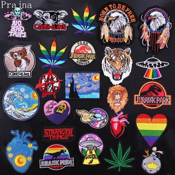 Prajna Heart Stranger Things Patch Skull Patch Hippie Metal Space Iron On Embroidered Patches For Clothes Stripes Stickers UFO
Prajna Heart Stranger Things Patch Skull Patch Hippie Metal Space Iron On Embroidered Patches For Clothes Stripes Stickers UFO
