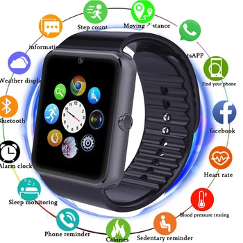 Bluetooth Smart Watch Men GT08 With Touch Screen Big Battery Support TF Sim Card Camera For IOS iPhone Android Phone PK A1 DZ09
Bluetooth Smart Watch Men GT08 With Touch Screen Big Battery Support TF Sim Card Camera For IOS iPhone Android Phone PK A1 DZ09