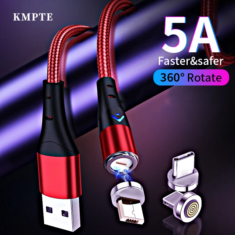 5A Magnetic USB Cable For iPhone Samsung Xiaomi Huawei Micro USB Type C Fast Charging Data Charge Cable USB C Mobile Phone Cable
5A Magnetic USB Cable For iPhone Samsung Xiaomi Huawei Micro USB Type C Fast Charging Data Charge Cable USB C Mobile Phone Cable