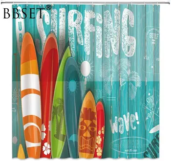 Surfboard Shower Curtain Beach Summer Sunshine on Wooden Board Pattern Waterproof Multi-size Douchegordijn Bathroom Decor
Surfboard Shower Curtain Beach Summer Sunshine on Wooden Board Pattern Waterproof Multi-size Douchegordijn Bathroom Decor