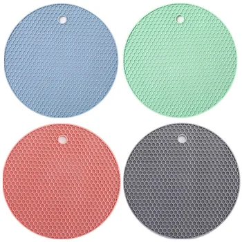 4 Pcs Multipurpose Silicone Pot Holders, Silicone Heat Resistant Coasters, Cup Insulation Mat,Insulation Pad Potholders
4 Pcs Multipurpose Silicone Pot Holders, Silicone Heat Resistant Coasters, Cup Insulation Mat,Insulation Pad Potholders