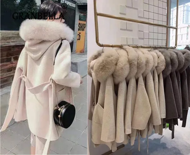 Hot sale Ladies Brand Famous Luxury Hooded Cashmere Coat Outwear Natural Fox Fur Collar Women’s Lamb Wool coats
Hot sale Ladies Brand Famous Luxury Hooded Cashmere Coat Outwear Natural Fox Fur Collar Women’s Lamb Wool coats