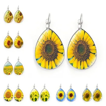 A pair of Earrings Accessories Sunflower Time Earrings Vintage Silver Metal Glass Earring Jewelry Earrings For Women
A pair of Earrings Accessories Sunflower Time Earrings Vintage Silver Metal Glass Earring Jewelry Earrings For Women