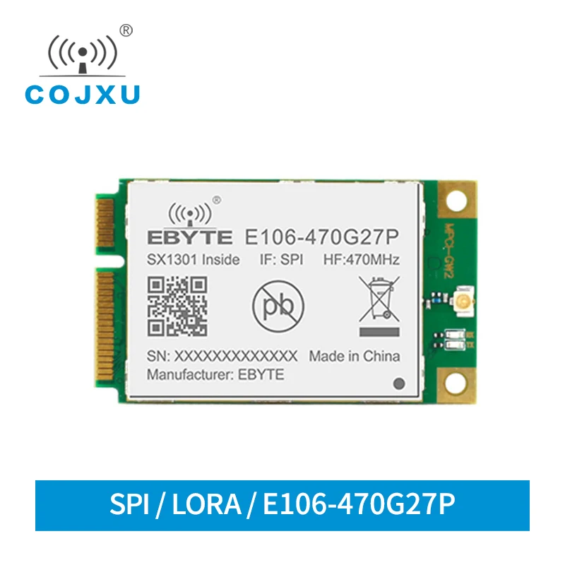 SX1301 LoRa Gate way Module 433MHz LoRaWAN SPI Interface 27dBm COJXU E106-470G27P Long Distance 5 Km Wireless Transceiver
SX1301 LoRa Gate way Module 433MHz LoRaWAN SPI Interface 27dBm COJXU E106-470G27P Long Distance 5 Km Wireless Transceiver