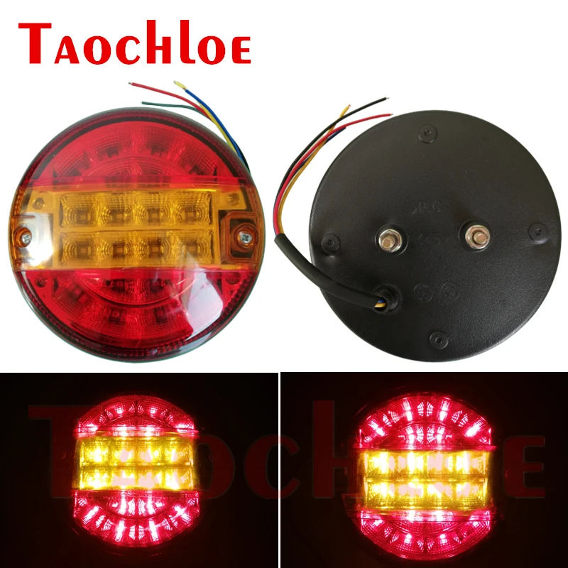 2Pcs 12V 24V 20 LED Trailer Truck Stop Tail Lights Turn Signal Round Lamp Caravan Lorry Van Rear Light Warning Lamps
2Pcs 12V 24V 20 LED Trailer Truck Stop Tail Lights Turn Signal Round Lamp Caravan Lorry Van Rear Light Warning Lamps