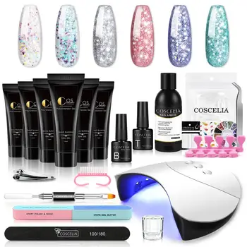 COSCELIA Nail Extension Manicure Set For Building Polish Nail Semi Permanent Set For Nail Poly Gel Nail Kit All For Manicure
COSCELIA Nail Extension Manicure Set For Building Polish Nail Semi Permanent Set For Nail Poly Gel Nail Kit All For Manicure