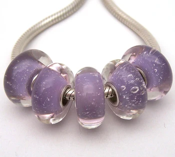 YG78 5X 100% Authenticity S925 Sterling Silver Beads Murano Glassbeads beads Fit European Charms Bracelet diy jewelry Lamp-work 
YG78 5X 100% Authenticity S925 Sterling Silver Beads Murano Glassbeads beads Fit European Charms Bracelet diy jewelry Lamp-work