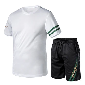 Men Sport Suits Summer Outfits Two Piece Set Male T-shirt Shorts Training Track Suits Leisure Fitness Joggers Set
Men Sport Suits Summer Outfits Two Piece Set Male T-shirt Shorts Training Track Suits Leisure Fitness Joggers Set