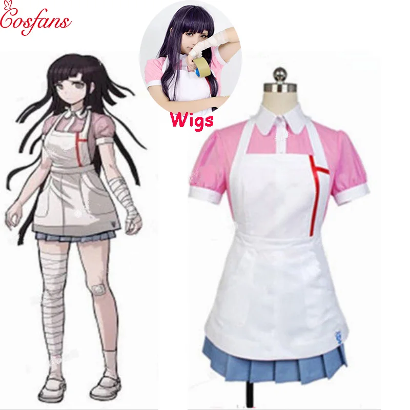 Dangan-Ronpa-2-Mikan-Tsumiki-Danganronpa-Dress-Cosplay-Costume-Danganronpa-Mikan-Tsumiki-Cosplay-Shirt-skirt-apron