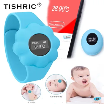 TISHRIC Baby Digital Clinical Thermometer Infrared Thermometer Forehead Contact Body Intelligent Wristband Work With APP
TISHRIC Baby Digital Clinical Thermometer Infrared Thermometer Forehead Contact Body Intelligent Wristband Work With APP