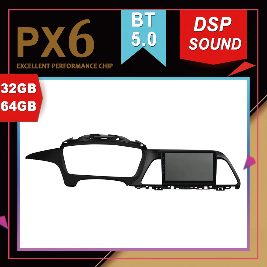 PX6 Отличная производительность Android 9 0 Автомобильный мультимедийный GPS для HYUNDAI