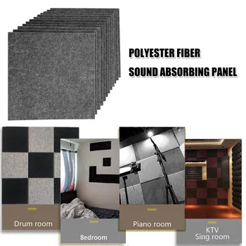 12 Pack Acoustic Absorption Panel Gray Black Acoustic Soundproofing Insulation Panel Tiles High Quality Wholesale Dropshipping
12 Pack Acoustic Absorption Panel Gray Black Acoustic Soundproofing Insulation Panel Tiles High Quality Wholesale Dropshipping
