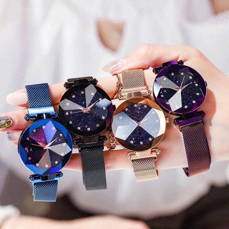 

Luxury Magnetic Women Watches Starry Sky Watch Women Diamond Female Quartz Ladies Wristwatches Clock Zegarek Damski reloj mujer