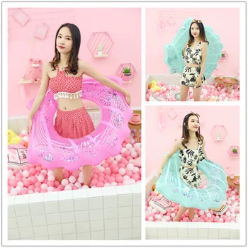 80/90/110cm Sequins Inflatable Shell Swim Ring Pool Inflatable Toys Baby Float Swimming Ring Circle Inflatable sea Lifebuoy
80/90/110cm Sequins Inflatable Shell Swim Ring Pool Inflatable Toys Baby Float Swimming Ring Circle Inflatable sea Lifebuoy