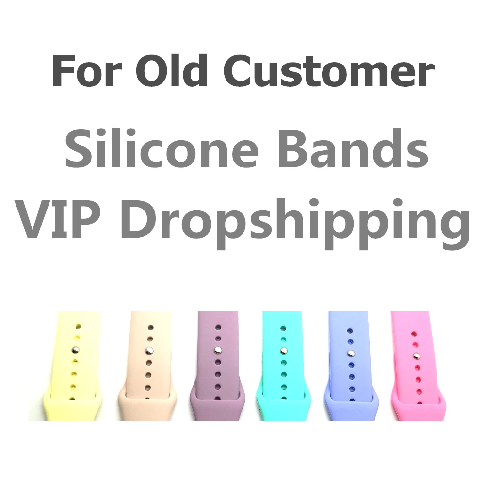 Dropshipping VIP Silicone bands High Quality for Apple Watch 4 Series 3/2/1 Strap Wristband 38mm 42mm 40mm 44mm watchbands
Dropshipping VIP Silicone bands High Quality for Apple Watch 4 Series 3/2/1 Strap Wristband 38mm 42mm 40mm 44mm watchbands