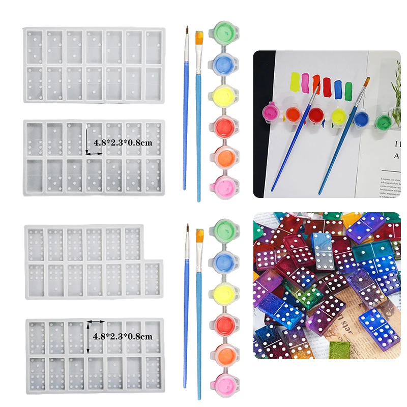 1 Set Game Toy Epoxy Resin Molds Dominoes Casting Silicone Mould DIY Crafts Polymer Clay Handmade Jewelry Making Tools
1 Set Game Toy Epoxy Resin Molds Dominoes Casting Silicone Mould DIY Crafts Polymer Clay Handmade Jewelry Making Tools