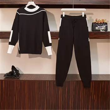 2020 Winter Women Knitted 2 Piece Set Long Sleeve O Neck Sportwear Pullover Sweater And Pocket Pant Suit 2 Pcs Outfits Plus Size
2020 Winter Women Knitted 2 Piece Set Long Sleeve O Neck Sportwear Pullover Sweater And Pocket Pant Suit 2 Pcs Outfits Plus Size