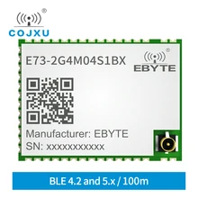BLE 4.2/5.0 2.4GHz nRF52832 Transceiver Wireless RF Module IPEX Antenna Cojxu E73-2G4M04S1BX SMD Receiver Bluetooth Transceiver
BLE 4.2/5.0 2.4GHz nRF52832 Transceiver Wireless RF Module IPEX Antenna Cojxu E73-2G4M04S1BX SMD Receiver Bluetooth Transceiver