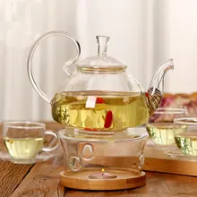 Bule de vidro cozinha água casa utensílios chá resistente ao calor restaurante filtro chaleira bebidas suco de frutas servidores de café(China)