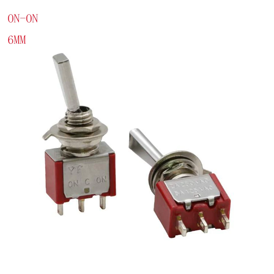 Direct production Soong sil Flat handle 3 Pin ON-ON 3 Position SPDT Toggle Switch AC 6A/125V 3A/250V
Direct production Soong sil Flat handle 3 Pin ON-ON 3 Position SPDT Toggle Switch AC 6A/125V 3A/250V