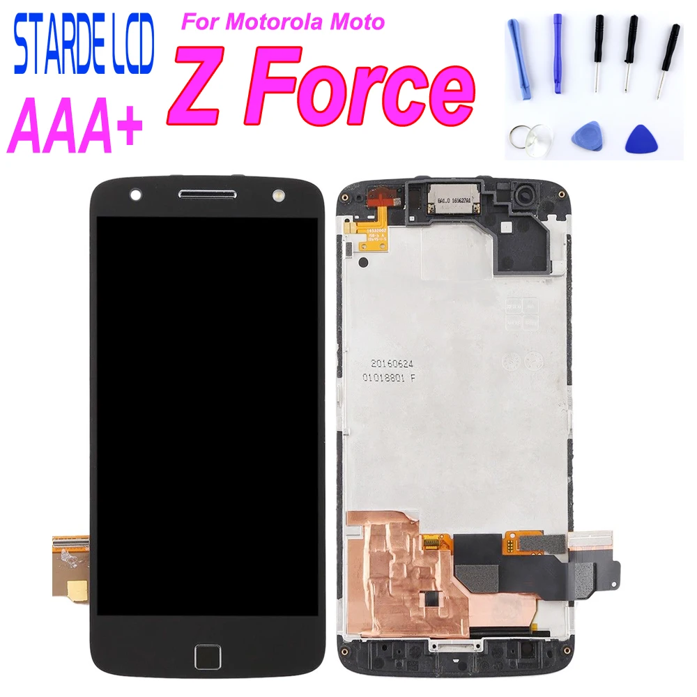 Screen For Motorola Moto Z Force Droid XT1650 LCD Display Touch Screen Digitizer Frame Replacement For Moto Z Force Droid LCD
Screen For Motorola Moto Z Force Droid XT1650 LCD Display Touch Screen Digitizer Frame Replacement For Moto Z Force Droid LCD