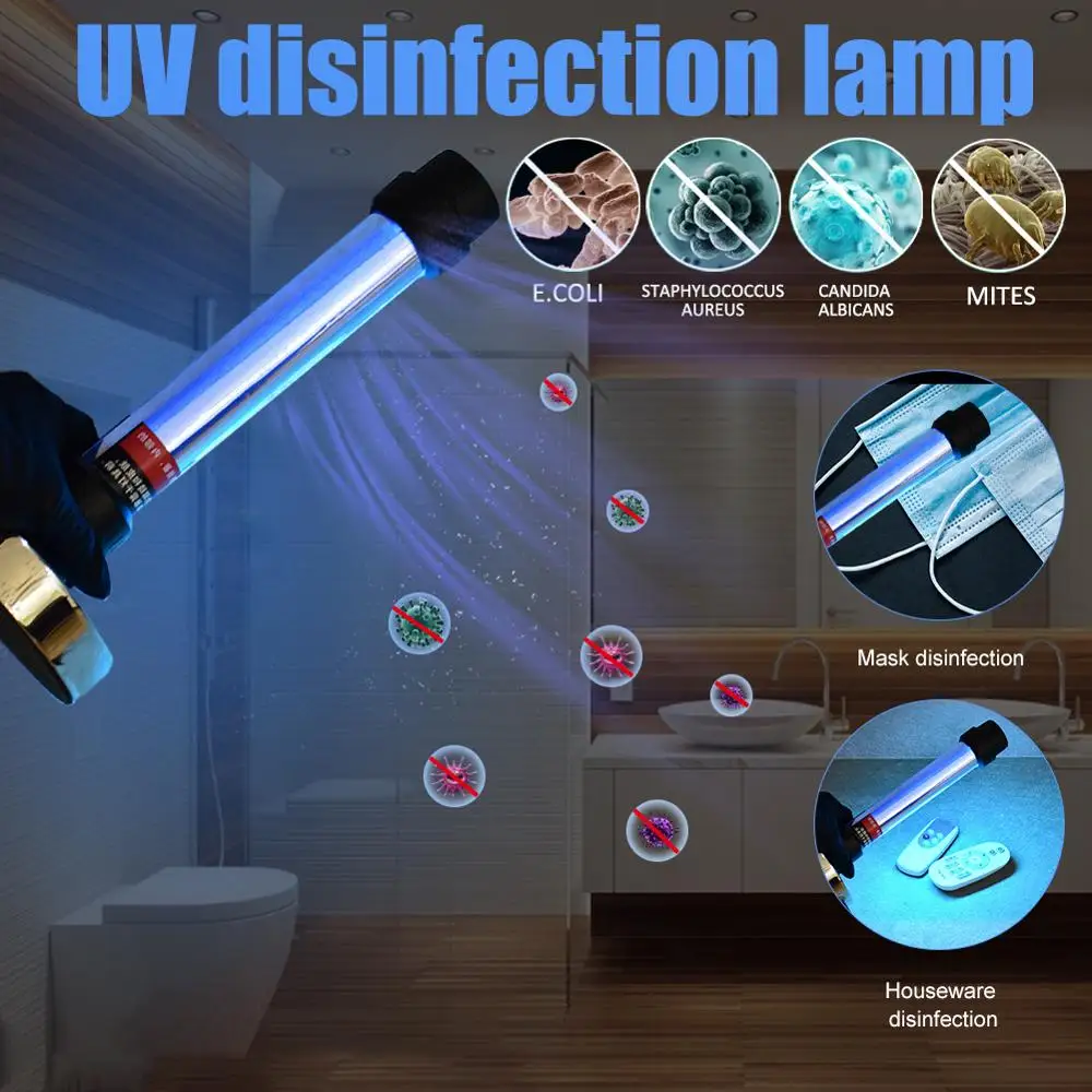 110-120V Ultraviolet Disinfection Lamp Portable UV Ozone Strong Light Directional Reflective Film Double Sterilization Lamp
110-120V Ultraviolet Disinfection Lamp Portable UV Ozone Strong Light Directional Reflective Film Double Sterilization Lamp