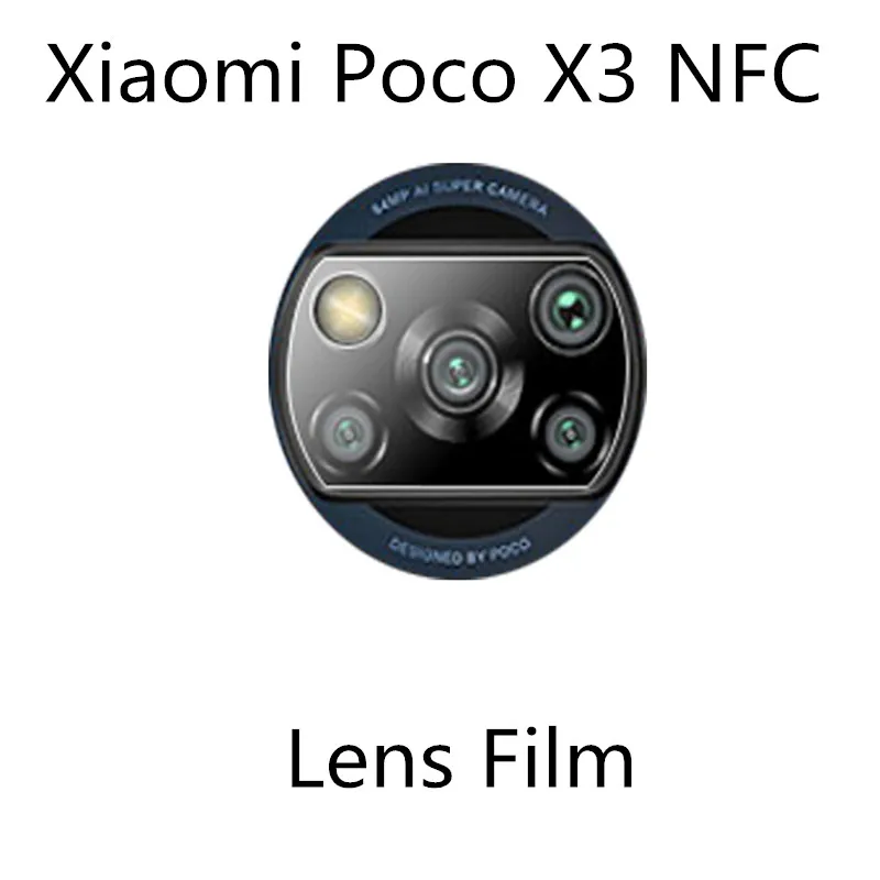 1 Pcs Glass Protective For Xiaomi Mi Poco X3 NFC Tempered Glass Film Lens Film