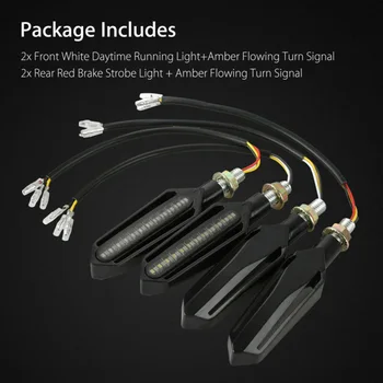 4x Sequential Flowing LED Motorcycle Turn Signal Indicator Lights DRL Brake Lamp Accessories Car Turn Signal Lights
4x Sequential Flowing LED Motorcycle Turn Signal Indicator Lights DRL Brake Lamp Accessories Car Turn Signal Lights