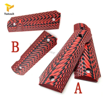TOtrait 2Pieces Tactics Pistol 1911 Grips Red G10 Grips Custom Grips CNC Material 1911 Accessories
TOtrait 2Pieces Tactics Pistol 1911 Grips Red G10 Grips Custom Grips CNC Material 1911 Accessories